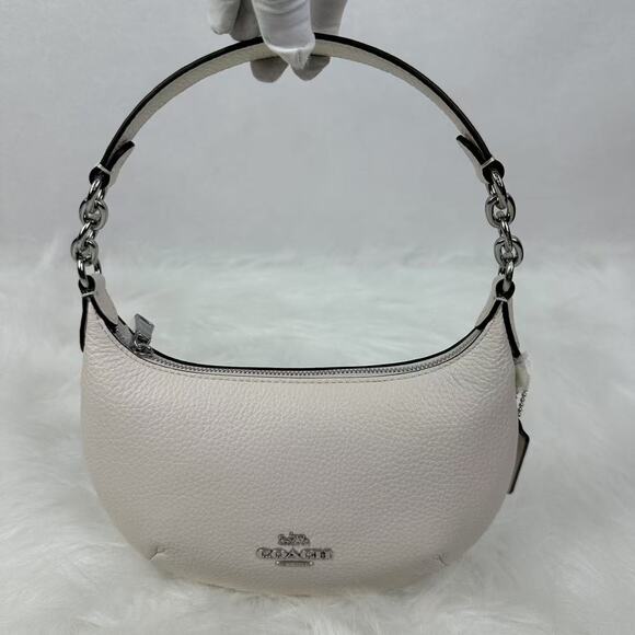 Coach Mini Payton Bag Shoulder Bag In Silver/Chalk CN011 NWT - Picture 1 of 8